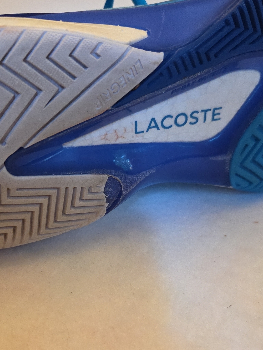 Lacoste ACLT23 - LSR FOAM Blue Athletic Lace-Up Sneakers - Picture 8 of 8
